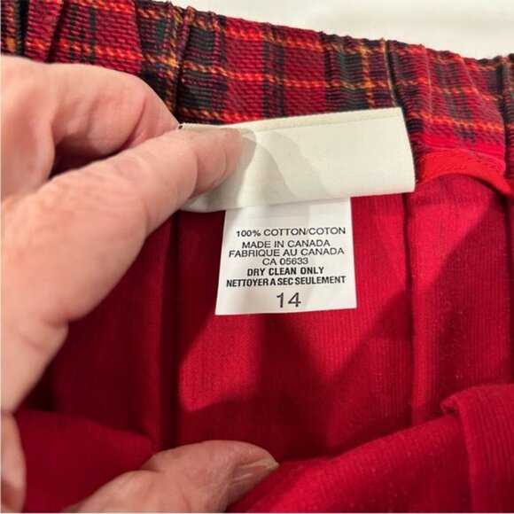 Vintage Susan Bristol Holiday Plaid Midi Kilt Skirt - Picture 10 of 15